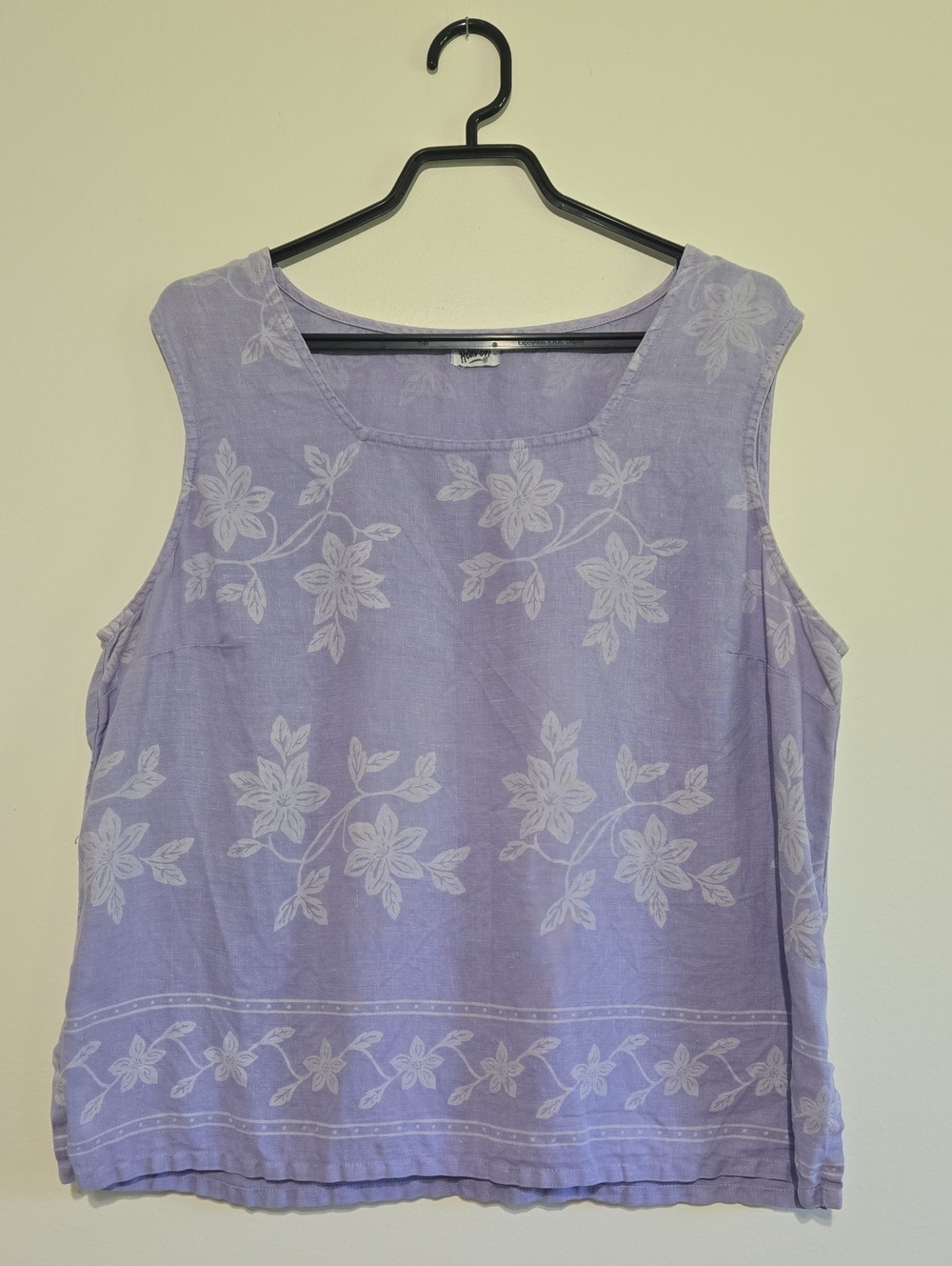 Lavender Linen Sleeveless Top